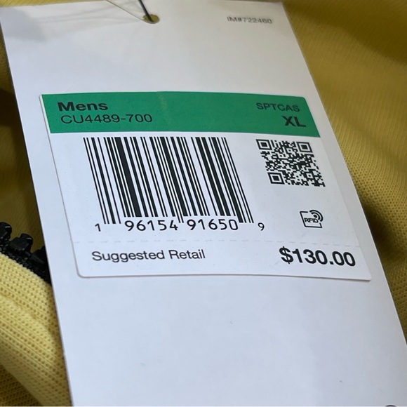 Nike Sportswear Tech Fleece Full Zip Hoodie Saturn Gold Black CU4489-700 Mens - Picture 13 of 14